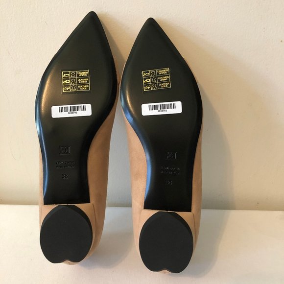 Escada Iconic Swarovski Crystals Beige Suede Pump - Picture 4 of 12